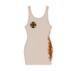 FlyEast Beige Cross Fire Dress
