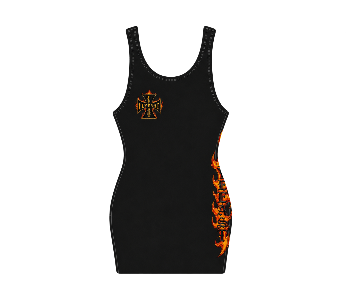 FlyEast Black Cross Fire Dress