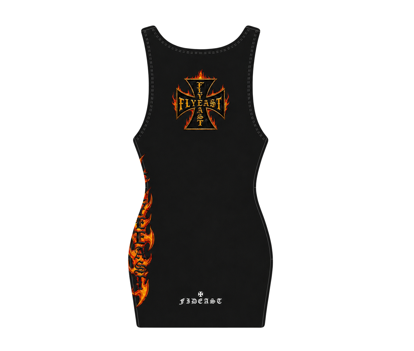 FlyEast Black Cross Fire Dress